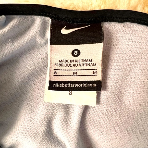 Nike Two Piece Swimsuit Black with Orange and Pink Size 8 - Picture 10 of 15